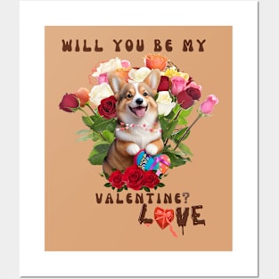 Valentines Dog Posters and Art